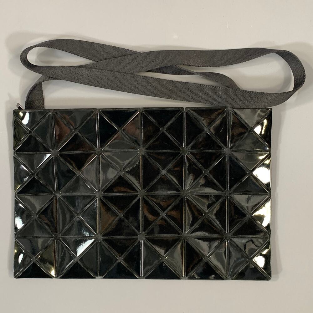BOA BOA ISSEY MIYAKE Black Triangle Cross Body Bag